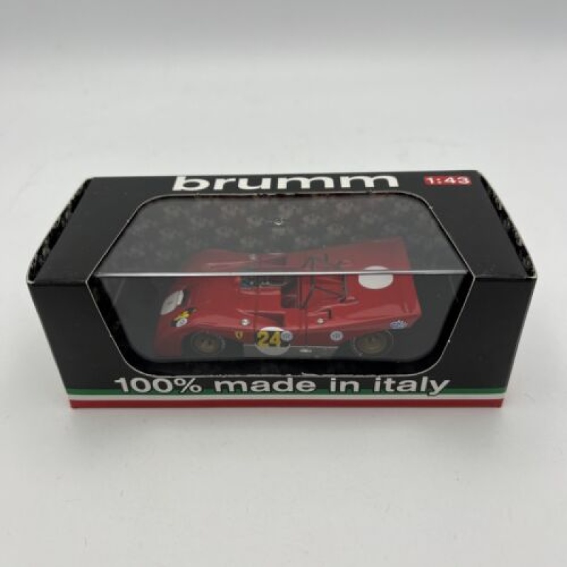 BRUMM R258 FERRARI 312 PB 1000KM BUENOS AIRES 1971 IGNAZIO GIUNTI 1:43 RED #24