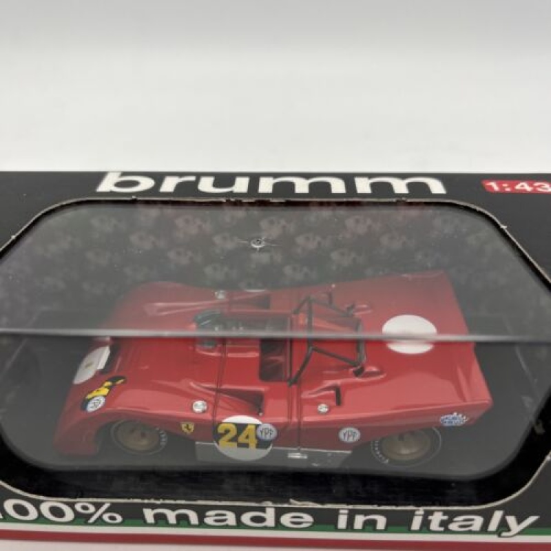 BRUMM R258 FERRARI 312 PB 1000KM BUENOS AIRES 1971 IGNAZIO GIUNTI 1:43 RED #24