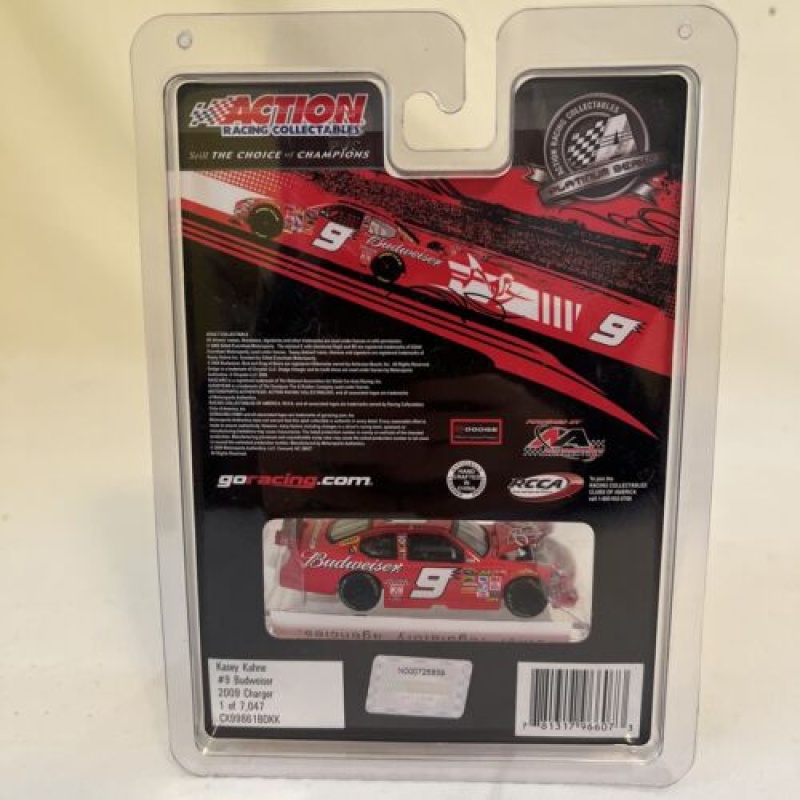 KASEY KAHNE #9 BUDWEISER 2009 CHARGER NASCAR DIECAST CAR RED 1:64 ACTION RACING