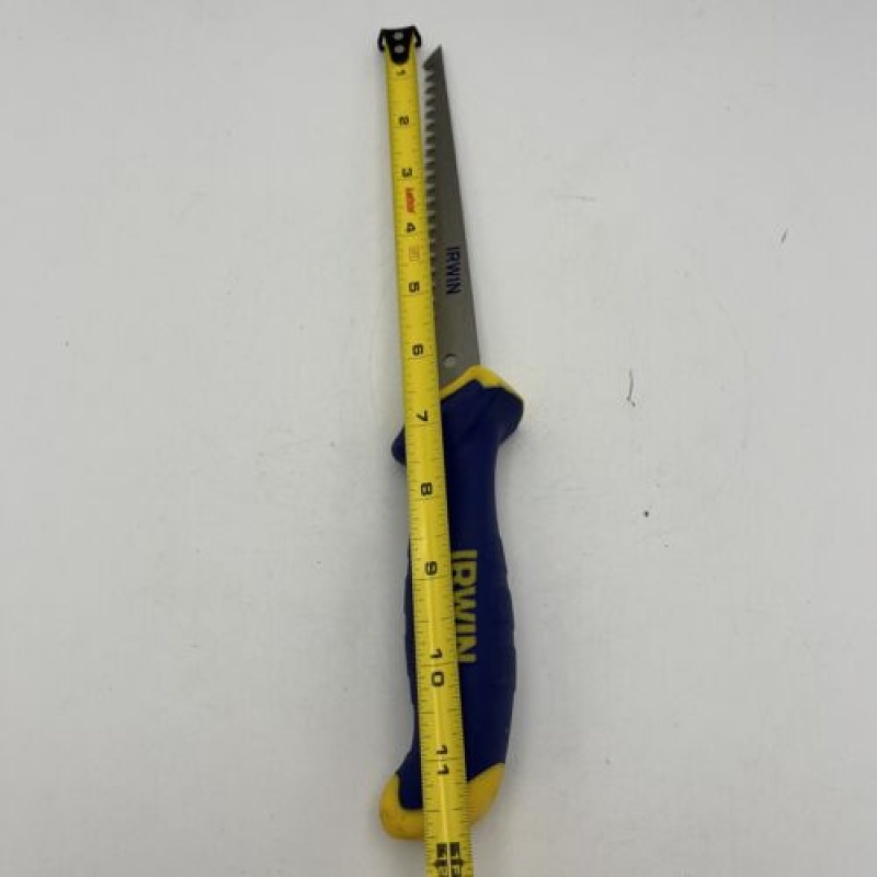 IRWIN JAB/ DRYWALL SAW 9PT RUBBER HANDLE HAND SAW BLUE AND YELLOW TOOL NEW